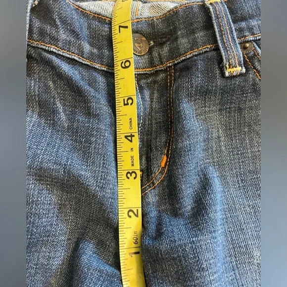 CITIZENS OF HUMANITY Kelly Boot Cut Low Rise Dark Blue Jeans Denim Y2K Womens 29 - Picture 10 of 16
